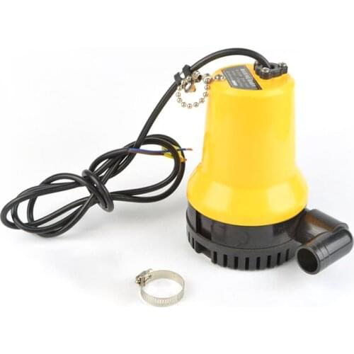 Bilge Pump, 12V Micro- Dc Immersible Submersible Agricultural Irrigation Portable Electric Water Removal Pump Home Improvement