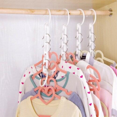 8PCS Space Saving Magic Trousers Clothes Coat Fold Hanger Clothes Organizer