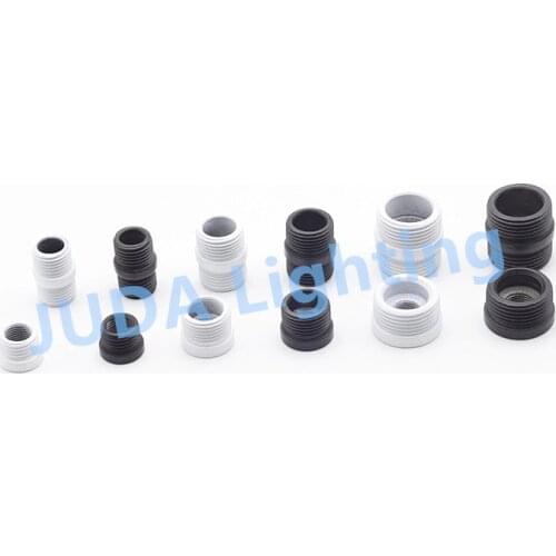 M16 M19 M25 lamp tooth tube connector Thread tube pipe adapter black white thread adapter iron lamp base lighting accessories