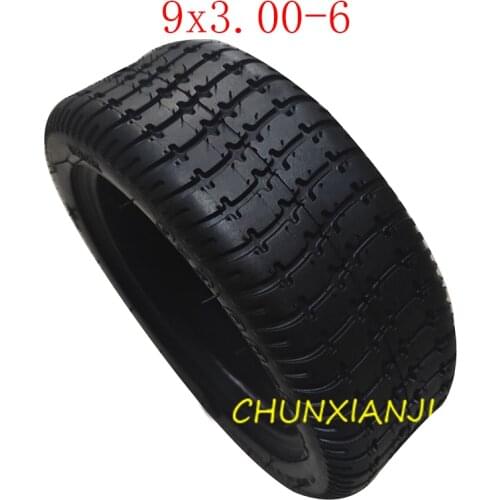 9X3.00-6 Tubeless Vacuum Tyres 9inch Single Mini Motorcycle Mini Electric Scooter Shaft Brushless Gearless Motorcycle Parts