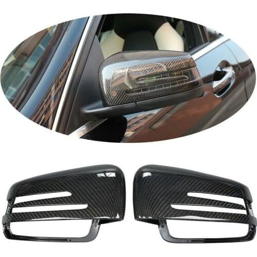 Carbon Fiber Side Rear Mirror Cover Car Parts For Mercedes Benz W176 W117 W204 W212 W218 A CLA45 C S63 AMG