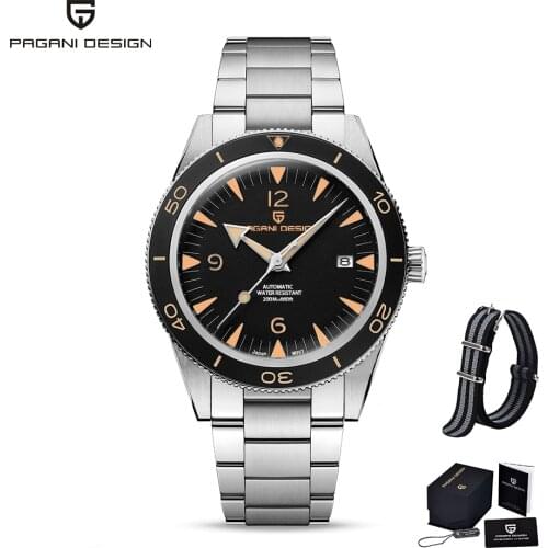 Pagani Design 2021 Top Brand Watch Mens Luxury Automatic Mechanical Watch Sapphire 200m Waterproof Business Clock Reloj Hombre