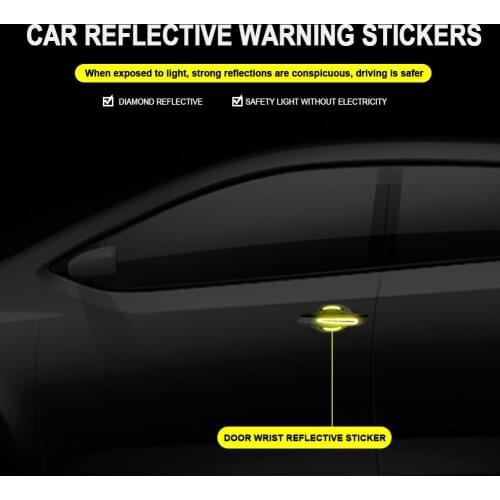 Door HandleSticker 3D Carbon Fiber Car Door Handle Paint Scratch Protector StickerAuto Door Handle Scratch Cover Exterior detail