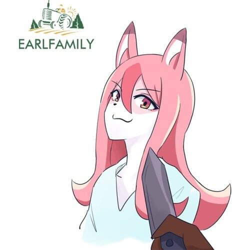 EARLFAMILY 13cm x 9.1cm for BNA Hiwatashi Nazuna Funny Car Stickers Air Conditioner Decal Camper VAN JDM Vinyl Car Accessoires