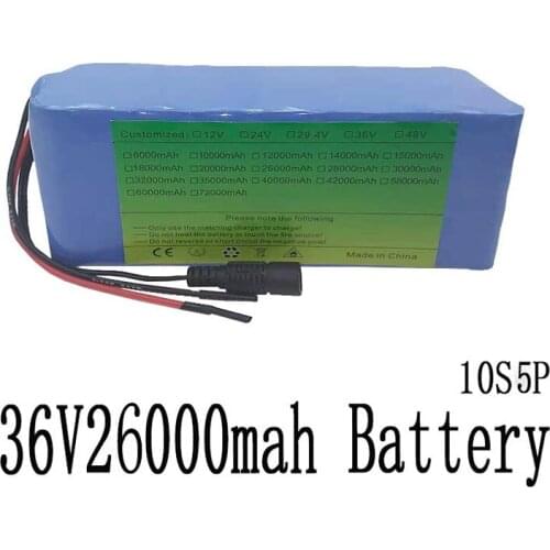 Electric Bicycle Lithium Ion Battery, 36 v, 25Ah, High Power And Large Capacity, 42v Motorcycles, Cars Scooters