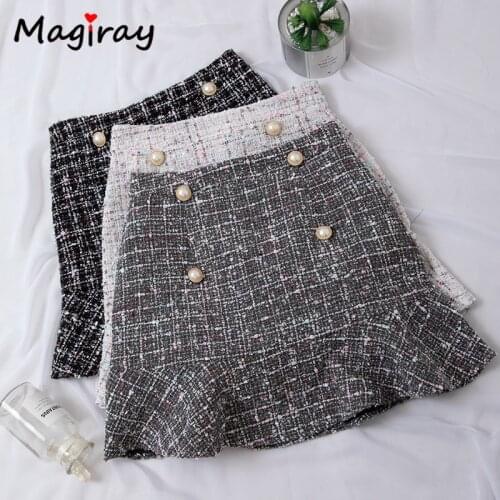 Magiray Plaid Pencil Skirts