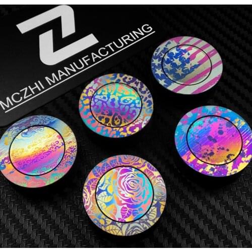 Mini fingertip gyro titanium alloy adult decompression creative toys gift Fidgets pop it Anti Stress Relief Spinning