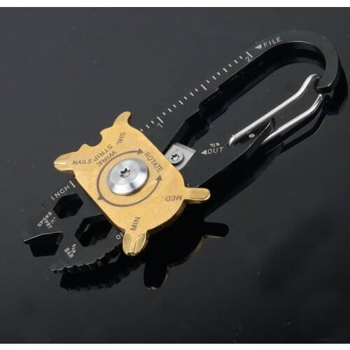 EDC Outdoor Multifunctional Combination Tool Portable Keychain Screwdriver Bottle Opener Tool Multi Gadget Toy Sports Safety