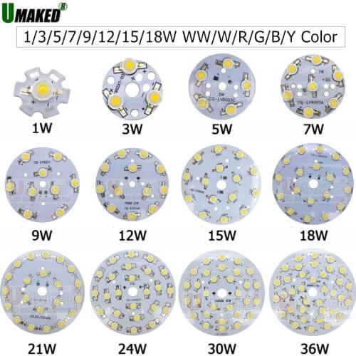 15W 90mm high power led bead, WW/NW/CW/R/G/B/Y LED chips beads, LED DIY lighting bead, led light source