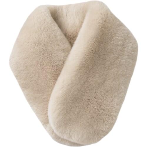 2020Fxfurs New Real Rex Rabbit Fur Neck Collar Scarves Women Winter Rex Rabbit Fur Neckwear Warm Fluffy Natural Fur Wrap Muffler