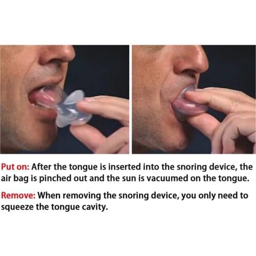 Anti Snoring Silicone Tongue Retaining Device Snore Solution Sleep Breathing Apnea Night Guard Aid Stop Sleeve
