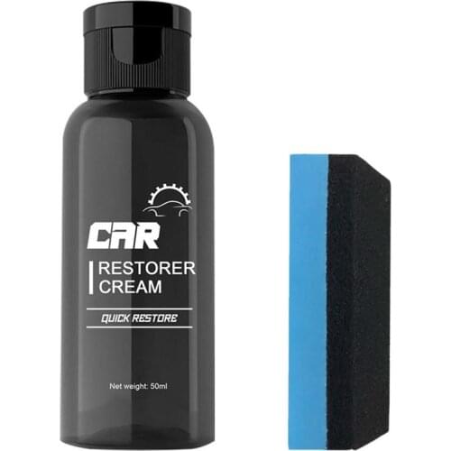 Auto Plastic Rubber Refurbishment Agent Universal Leather Restorer Washable Refresh Car Repair Cream Car Interior Maintenance