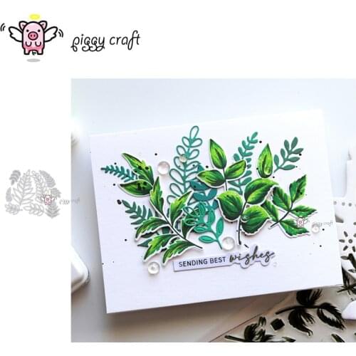 Piggy Craft metal cutting dies cut die mold Various leaves decoration Scrapbook paper craft knife mould blade punch stencils die