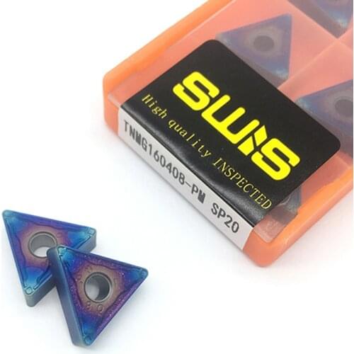 TNMG160408 PM SP20 Carbide inserts External Turning Tools Cutting Tool for Lathe tool TNMG 160408