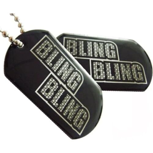 High Quality Wholesale Personalized Custom Metal Stainless Steel Military Necklaces Sublimation Laser Engraved Logo Nickle Cool