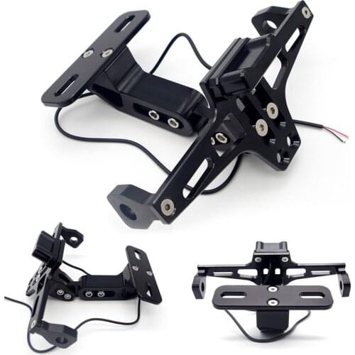 #W324 Motorcycle license plate number holder FOR MSX HONDA PCX YAMAHA FZ1 SUPPORT DE PLAQUE MOTO UNIVERSEL BMW NINE T GSR 600