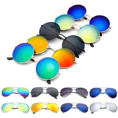 FOENIXSONG Round Sunglasses for Women Brand New Vintage Silver Frame Unisex Men Sun Glasses so del Female Retro Eyewear