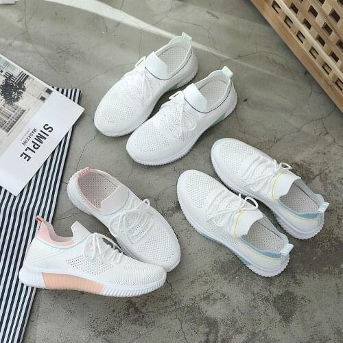 Ladies Fashion Casual Womens Breathable Sneakers Mesh Platform Sneakers Outdoor Casual Shoes