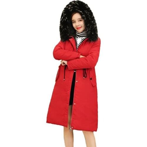 Winter parkas women 2018 new Cotton jacket Both sides can wear Thicken warm coats Plus size Hooded Cotton-padded jacket female