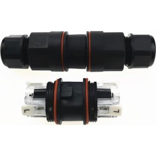 1PCS IP68 3P Straight Through Waterproof Connector Press Type Male and Female Pair Insert Sealed Retardant Wire Cable Connectors