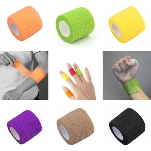 1pcs Self-adhesive Elastic Bandage Sports Tape Elastic Plastic First Aid Muscle Tape for Arm Support Emergency Protection