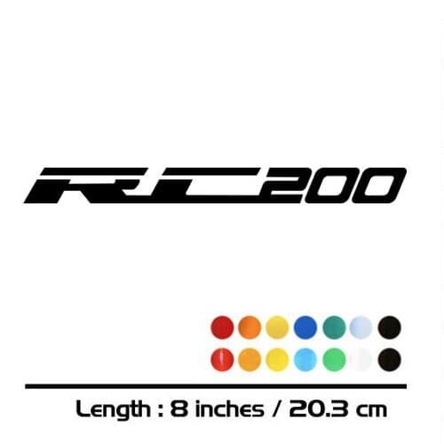 2X NEW sale Motorcycle sticker bike Fuel tank Wheels helmet fairing Luggage MOTO accessories reflective sign decal For KTM RC200