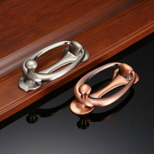 Antique Privacy Mirror Knocker Door Handle Furniture Hardware Decoration Knock Zinc Alloy Chromium