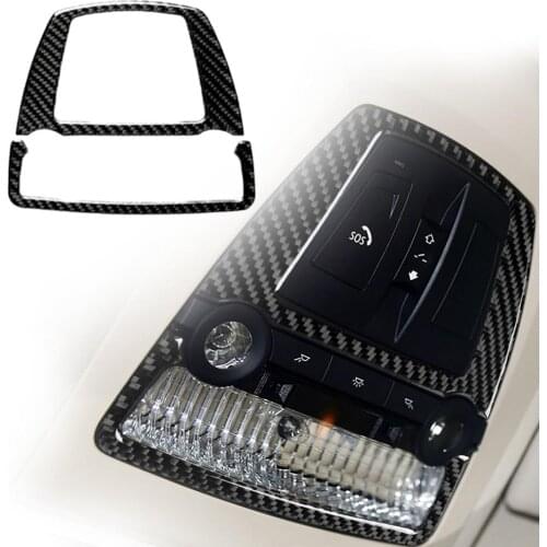 Carbon Fiber Car Reading Lamp Trim Cover Interior Sticker adhesive design for BMW 5 Series F10 5GT F07 F25 X3 F26 X4 2011-2017