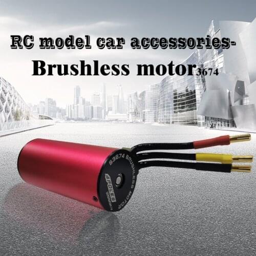 Sunlike RC car accessories 3674 2250KV 2650KV 4 Poles Sensorless Brushless Motor for 1/8 RC Car