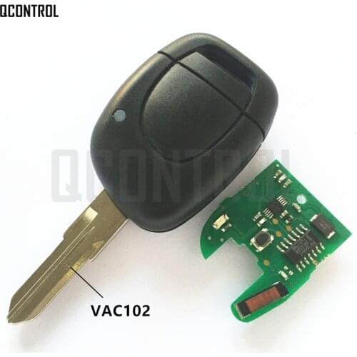 QCONTROL Car Remote Key Suit for Renault Master Clio Twingo Kangoo PCF7946 Chip 433MHZ