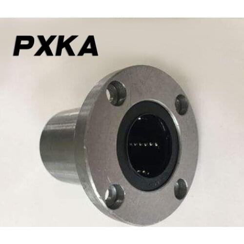 Free shipping flange bearing round flange seat high speed steel ball LMF6UU LMF8UU LMF10UU LMF12UU LMF16UU