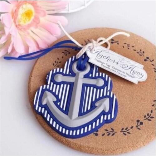Free Shipping Hot Selling Newest Beach Theme Anchor Luggage Tag Wedding Bridal Shower Favor Party Gifts 10Pcs/Lot