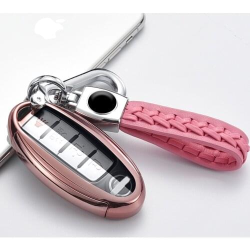 Car Key Case Cover For Nissan Sylphy Accessories Holder Shell Keychain Protect car styling