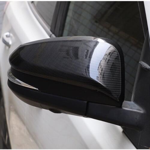 2015-2020 For Toyota highlander kluger RAV4 Carbon fiber style Car Side Door Rear View Mirror Cover