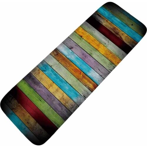 Color Vertical bar Wooden Floor Mat Door Mat Carpet Soft Doormat Kitchen Carpet Mats door mats outdoor kitchen mat rug doormat