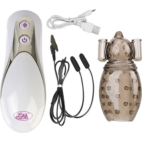 IKOKY Erotic Rechargeable Penis Vibrators Sex Toy For Men Glans Trainer Male Masturbator Delay Ejaculation