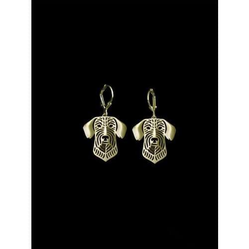 Trendy Wire Haired Dachshund drop earrings gold silver plated women fashion jewelry