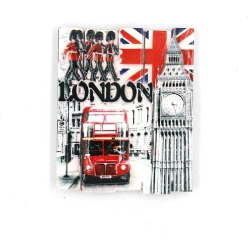 UK GB England London 1st Wave Features Resin Refrigerator Stickers Magnetic Tourism Souvenir Gifts Decoration Bus Soldier Fridge