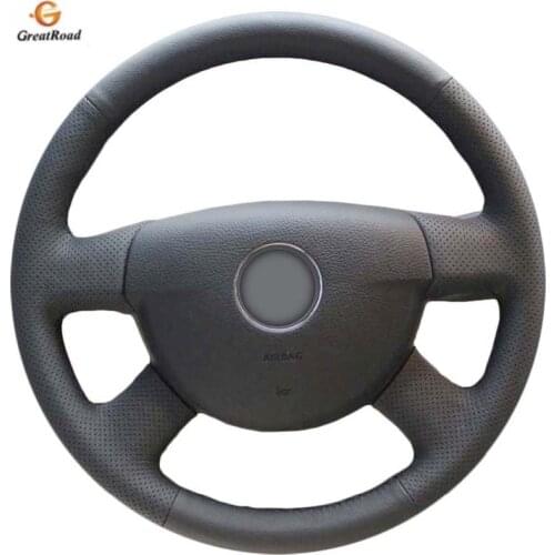Genuine Leather car steering wheel Cover for Volkswagen VW Passat B6/dedicated Steering-Wheel Handlebar Braid