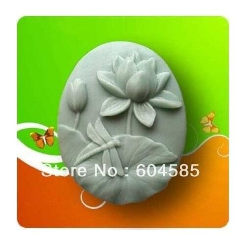 New Lotus dragonfly Craft Art Silicone Soap mold Craft Molds DIY Handmade soap molds