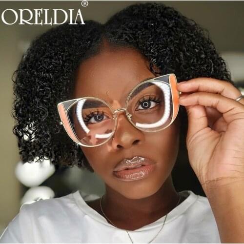 Fashion Colorful Cat Eye Optical Glasses Frames Women Men Luxury Punk Glasses Frames Spectacle Frames Prescription Unisex UV400