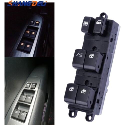 Front Left Power Window Control Switch Window Lifter Switch Button For Nissan Tiida 2005-2010 Accessories