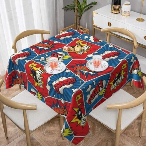 Comics Tablecloth Printed Decoration Table Cover Polyester Garden Wholesale Kawaii Table Cloth