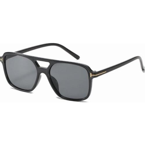 Square Sunglasses for Men and Women Ocean Piece Yellow Sunglasses with Personality 2021 New sunglasses Women 2020 Luxury Brand