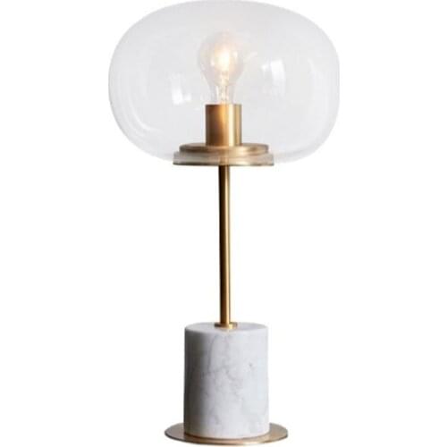 Modern Nordic Marble Base LED Bedside Lounge Table Lamp Light Bulb Lighting Desk Light Fixture TA087