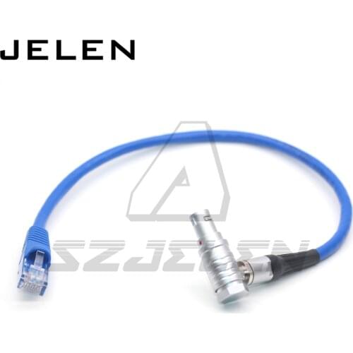 Teradek COLR Go Data RJ45 Cat5e to ARRI Alexa Mini, ALEXA Classic XT SXT Camera 10 Pin Right angle elbow Ethernet Cable