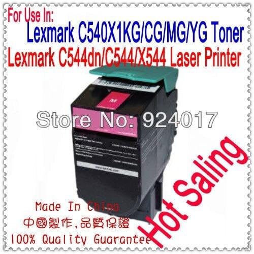 For Lexmark C544 C546 X544 X546 X548 Reset Toner Cartridge,For Lexmark C544X1CG C544X1KG C544X1MG C544X1YG 544 546 548 Toner