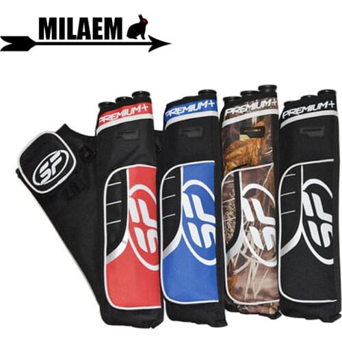 1pc Archery Arrow Quiver 3 Tubes Arrow Holder Nylon Can Hold 24pcs Arrow Outdoor Sports Compound Recurve Shooting Accessories