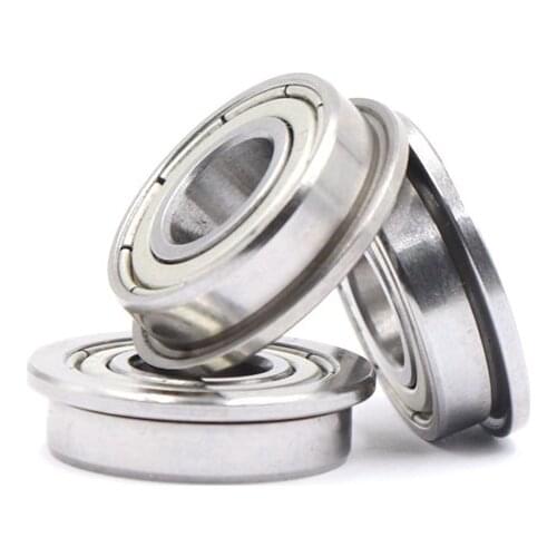 100pcs Flanged bearing FR8ZZ FR8-2Z FR8Z FR8 miniature shielded flange groove ball bearings 12.7*28.575*7.938mm