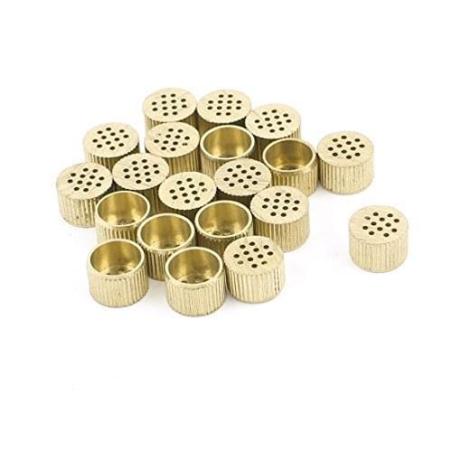 20 Pcs Hardware Mould Parts Brass Hole Core Vent 4mm/5mm/6mm/8mm/10mm/12mm Dia Gold Tone
